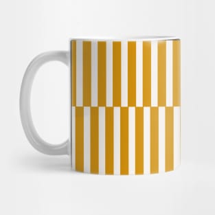 Modern Abstract Mustard Yellow Stripes Pattern Mug